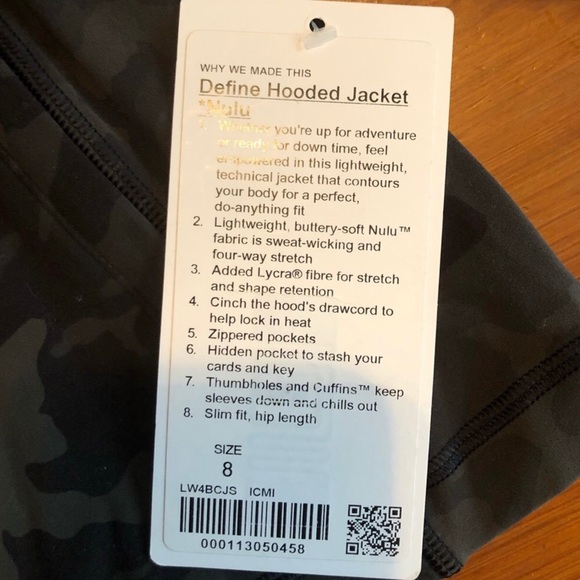 NWT Define Nulu Hooded Jacket - Picture 6 of 6